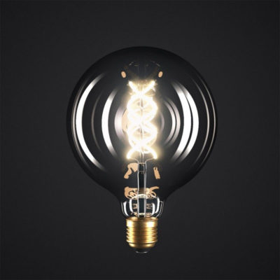 Edison Soft žiarovka, Dymová LED žiarovka - SPHERE - 5W, E27, Stmievateľná, 2000K (1)